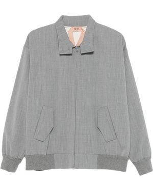 N°21 Zip Bomber Jacket - Grey