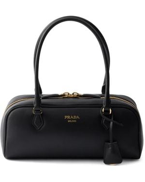 Prada Borsa A Mano Media - Nero