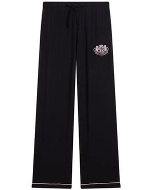 Juicy Couture Pijama Dog Crest - Negro