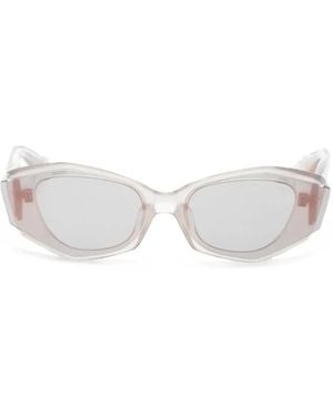 Dita Eyewear Aloure Geometric-Frame Sunglasses - White