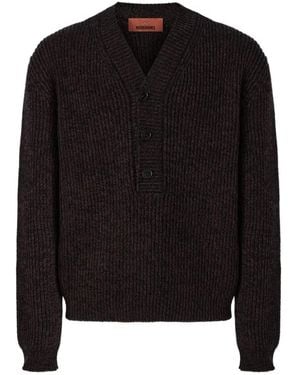 Missoni Gerippter Pullover Mit V-Ausschnitt - Schwarz