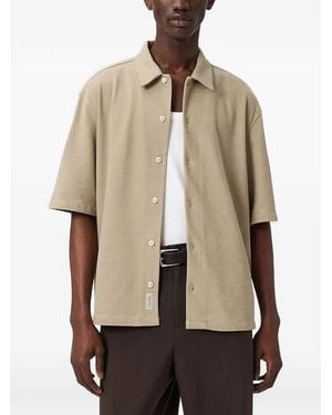 AllSaints Camicia A Maniche Corte - Neutro