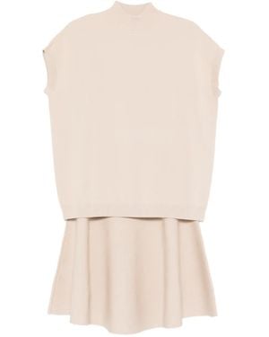 Alysi Volle Rok Set - Naturel