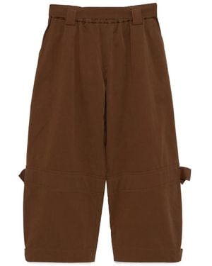 CROQUIS ベルテッド パンツ - ブラウン
