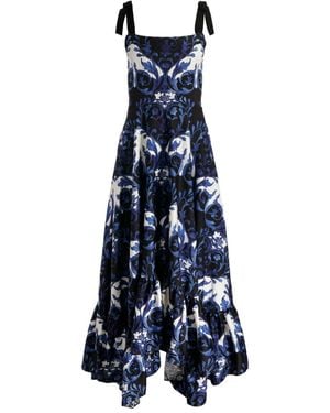 Alice + Olivia Abito Lungo Rosalee - Blu
