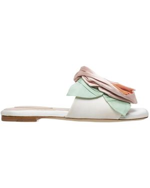 Simone Rocha Pressed Rosette Sandals - White