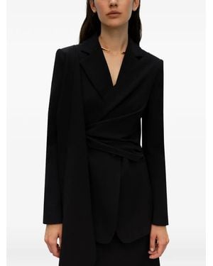 ELY ELY Draped Blazer - Black