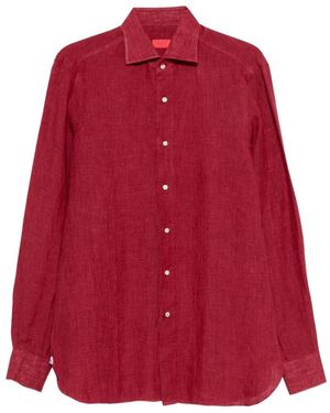 Isaia Buttoned Shirt - Red
