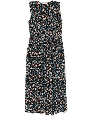 Ulla Johnson Abito Midi Sylvie Con Scollo A V - Nero