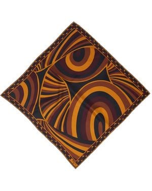 PUCCI Seidenschal Mit Irdie-Print - Braun