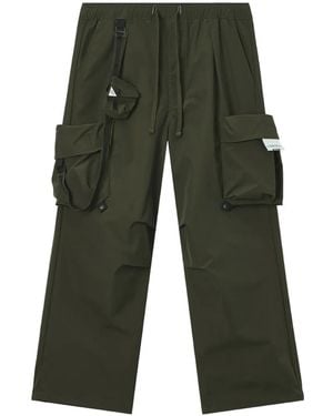 Musium Div. Pantalon Droit À Poches Cargo - Vert