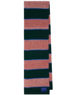 Paul Smith And Stripe Lambswool Scarf - White