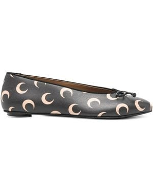 Marine Serre Flat Shoes - Grey