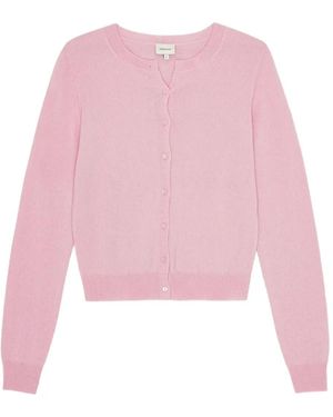 Herskind Cárdigan Con Cuello Redondo - Rosa