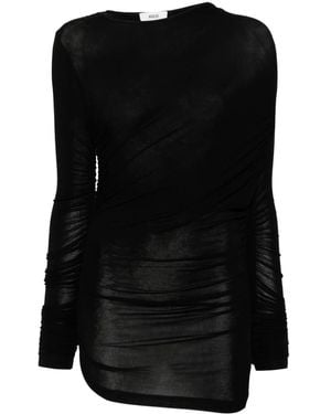 Agolde Tania Twist T-Shirt - Black