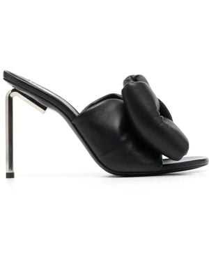 Off-White c/o Virgil Abloh ? Allen Bow Leather Sandal - Black