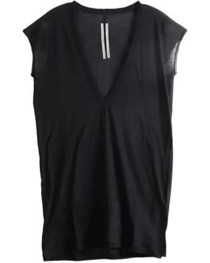 Rick Owens Dylan V-Neck T-Shirt - Black