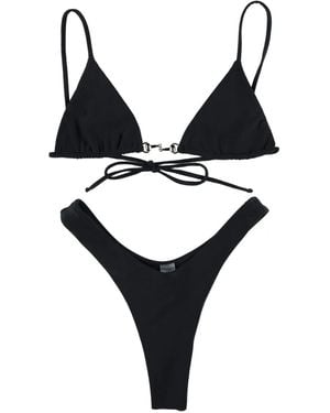 Swim By Di Triangle-Cup Bikini Top - Black