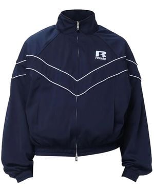 Rhude Logo-Print Jacket - Blue