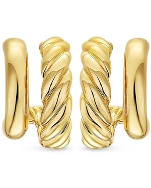 David Yurman 18Kt Dy Mercer Gelbgoldohrringe - Schwarz