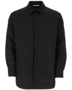 Valentino Garavani Toile Iconographe Shirt Jacket - Black