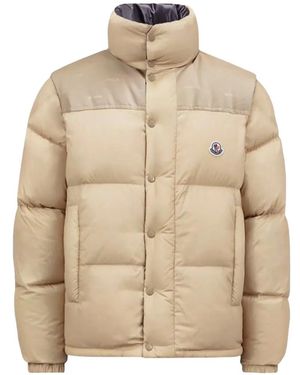 Moncler Verone 1 Monogram Reversible Puffer Jacket - Natural
