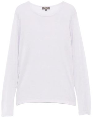 N.Peal Cashmere T-Shirt Eden - Blanc