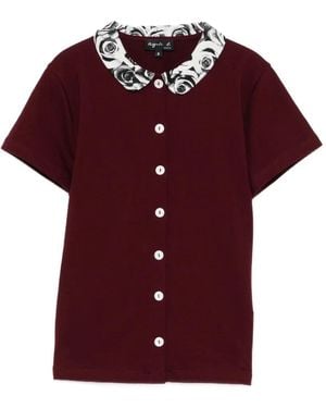 agnès b. Adele Shirt - Red
