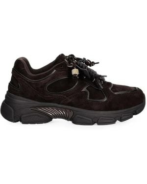 Guess Irrina Suede Paneled Sneakers - Black