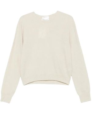 Low Classic V-Neck Jumper - White