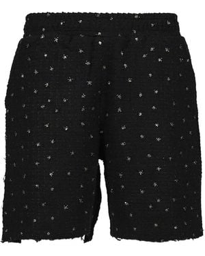 Honor The Gift Embellished Tweed Shorts - Black