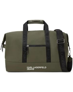 Karl Lagerfeld Logo-Plaque Luggage - Green