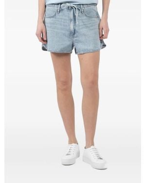 Rag & Bone Drawstring Denim Shorts - Blue