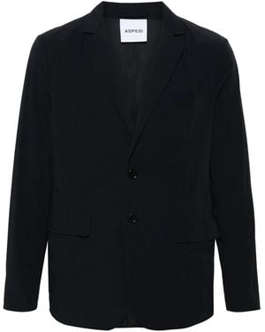 Aspesi Single-Breasted Blazer - Blue