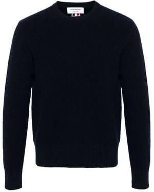 Thom Browne Maglione Con Intarsio Rwb - Blu