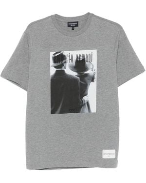 Emporio Armani Graphic T-Shirt - Grey