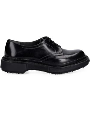 Adieu Polished Leather Derby Shoes - Black