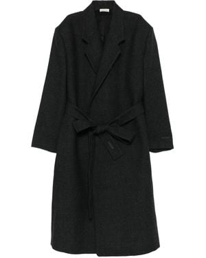 Fear Of God Gewickelter Mantel Mit Gürtel - Schwarz