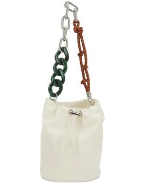 Plan C Bolso Bombonera Con Logo - Blanco