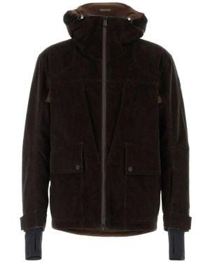 Moncler Airolo Corduroy Down Jacket - Black