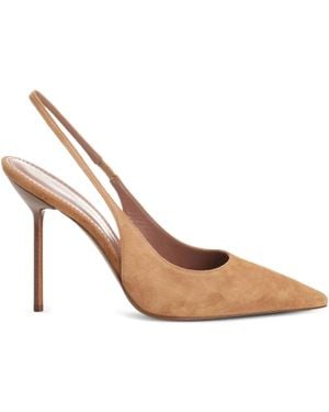 Paris Texas Lidia ポインテッドトゥ スリングバックパンプス - ホワイト