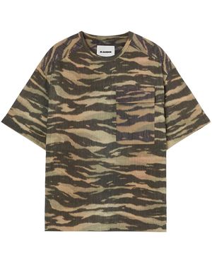 Jil Sander プリント Tシャツ - グレー