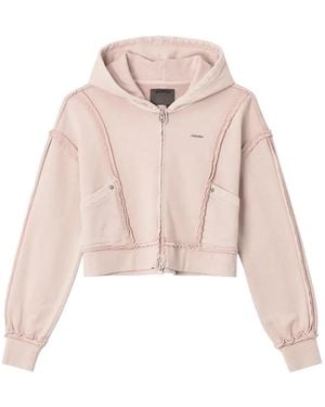 Musium Div. Exposed-Seam Hoodie - Pink