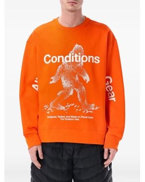 Nike Tuff Fleece Crew-Neck Sweatshirt - Orange