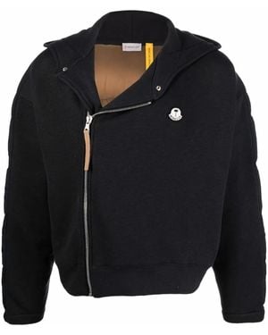 Palm Angels X Moncler Side Zip Fastening Padded Jacket - Black