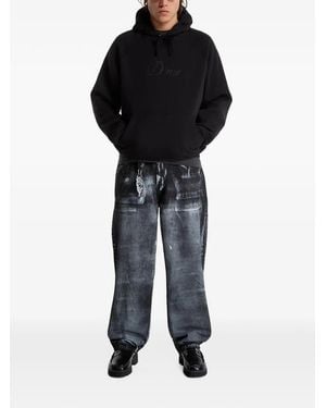 Dime Cursive-Logo Hoodie - Black