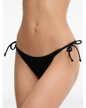 Bogner Fire + Ice Side-Tie Triangle Bikini Set - Black