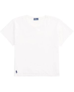 Polo Ralph Lauren Cropped T-Shirt - White