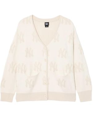 KTZ モノグラム カーディガン - ホワイト