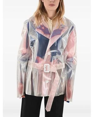 Maison Margiela Belted Single-Breasted Jacket - White